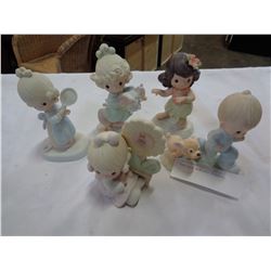 5 PRECIOUS MOMENTS FIGURES