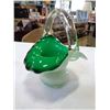 Image 3 : EASTERN TEA SET, ART GLASS BASKET AND CAT ORNAMENTS
