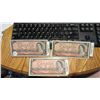 Image 1 : Set of 3 1954 $2.00 Notes