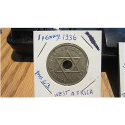 1936 West Africa Penny