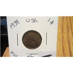 1939 US 1 Cent