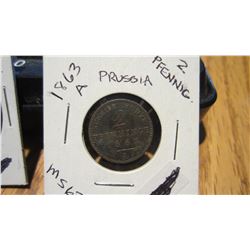 1863-A Prussia 2 Pfennig