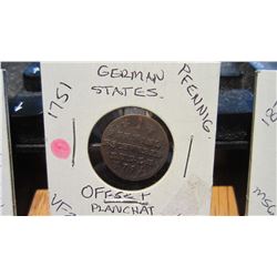 1751 German States Pfennig