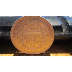 1934 New Zealand 1/2 Crown