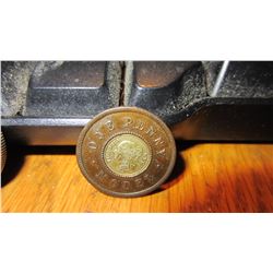 1844 to 1848 Great Britain 1 Penny Model Token