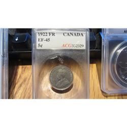 1922 Canada 5 Cent