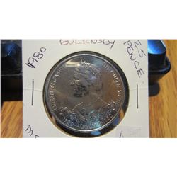 1980 Guernsey 25 Pence