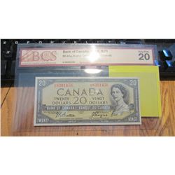 1954 Canada $20.00 Bank Note