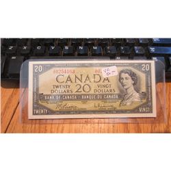 1954 Canada $20.00 Bank Note