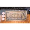 Image 1 : 1954 Canada $5.00 Bank Note Devils Face