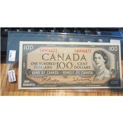 1954 Canada $100.00 Bank Note