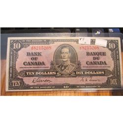 1937 Canada $10.00 Bank Note