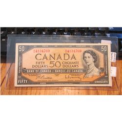 1954 Canada $50.00 Bank Note