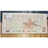Image 2 : 1986 Canada $2.00 Bank Note