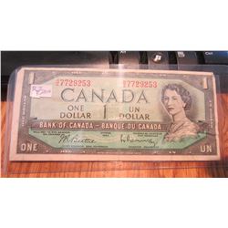 1954 Canada $1.00 Bank Note