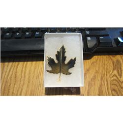 Maple Leaf Gold Trim Pin