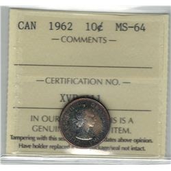 1962 Canada 10 Cent