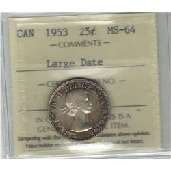 1953 Canada 25 Cent