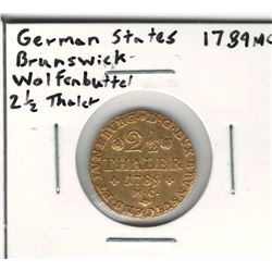 1789-MC Germany 2-1/2 Thaler Gold Coin
