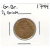 Image 1 : 1794 Great Britain 1/2 Guinea Gold Coin