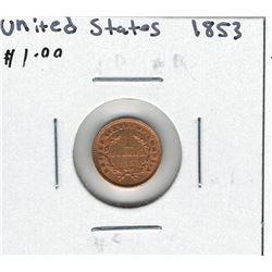 1853 USA $1.00 Gold Coin