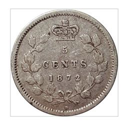 1872-H Canada 5 Cent