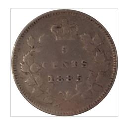 1885 Canada 5 Cent