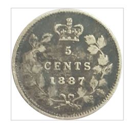 1887 Canada 5 Cent