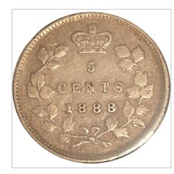 1888 Canada 5 Cent