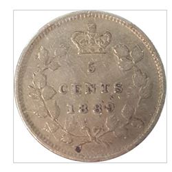 1889 Canada 5 Cent