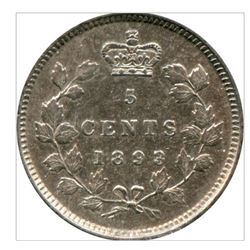 1893 Canada 5 Cent