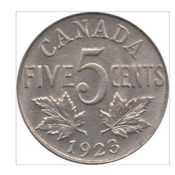 1923 Canada 5 Cent