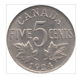 1924 Canada 5 Cent