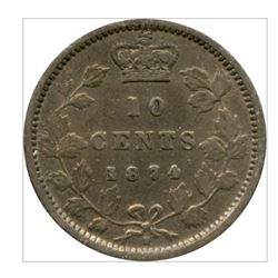 1874-H Canada 10 Cent