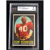 Image 1 : 1958 TOPPS #132 DON BOSSELER ROOKIE CARD (8 NMM)