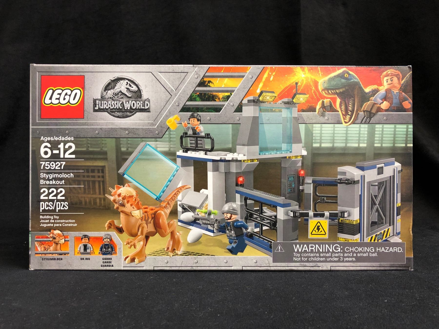 Brand-New LEGO 75927 JURASSIC WORLD STYGIMOLOCH BREAKOUT 222 PCS