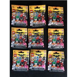 LEGO 71017 BATMAN Series 1 (Random, Un-searched) Lot x9 sealed packs