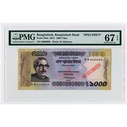 Bangladesh Bank, 2014 Specimen Banknote.