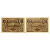 Image 1 : Darlehenskassenschein. 1914. Pair of Issued Notes.