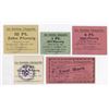 Image 1 : Germany. Notgeld, Officer POW Camp in Graudenz, 1918. Set of 5 different.