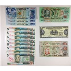 Various Philippines Issuers. 1940s-2000s. Group of 21 Issued Notes.