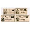 Image 1 : Bridgeton Glass Works. 1869. Quartet of Obsolete Notes.