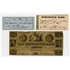 Image 1 : Burlington Bank & Mechanics Bank. 1847-1860. Trio of Obsolete Scrip Notes.