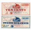 Image 1 : Rotherts & Co. 1863. Pair of Obsolete Notes.