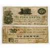 Image 1 : Wm. S.Scull. 1862. Pair of Obsolete Scrip Notes.