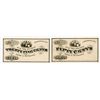 Image 1 : Unspecified. 1860's. Pair of Obsolete Scrip Notes.