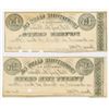Image 2 : Crowleyville Glass Co. 1863. Pair of Obsolete Scrip Notes.