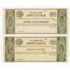 Image 2 : Borough of Elizabethtown. 1837. Pair of Obsolete Notes.