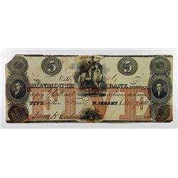 Monmouth Bank. 1842. Obsolete Note.