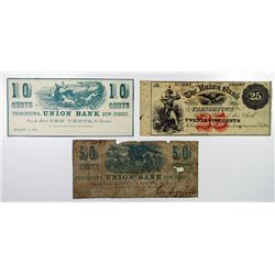 W. Uhler, O. Wyman, and George Sigafooz. 1862. Trio of Obsolete Notes.